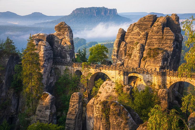 Blick auf die Basteibrücke von Daniela Beyer