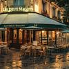 Café Les Deux Magots in Paris on an early morning van Nico Geerlings