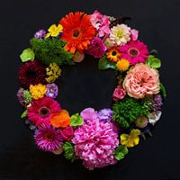 Summer flower wreath