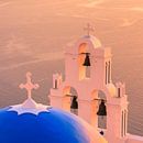 Aghioi Theodoroi Kirche in Firostefani, Santorini von Henk Meijer Photography Miniaturansicht