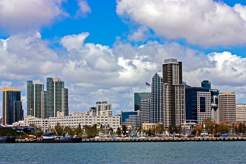 A beautiful view of downtown San Diego. by Mikhail Pogosov