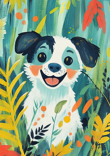 Hund im Garten