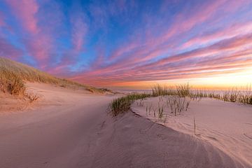 Schoorl aan Zee met prachtige zonsondergang van René Groeneveld