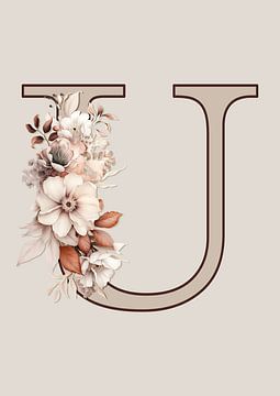 Bohemian initial: U - Mix & Match by Design by Pien