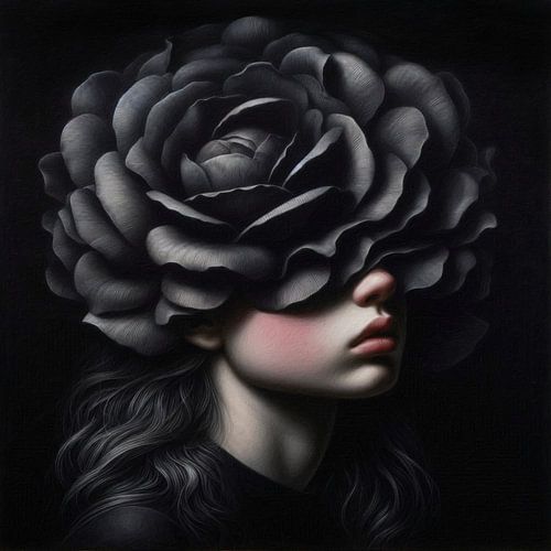 Black Flower Girl