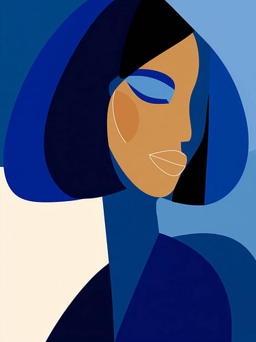 Woman in Cobalt