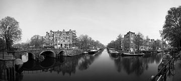 Hoek van de Prinsengracht en de Brouwersgracht in Amsterdam