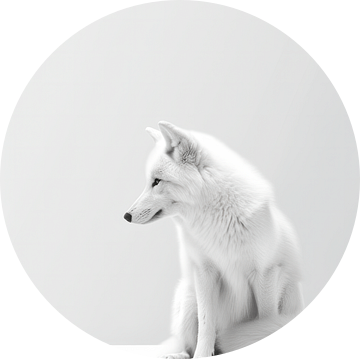 Stilte in Wit - Het Edele Profiel van een Witte Vos