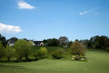 Eyserheide, Zuid Limburg, gehucht van enkele vooral vakwerkboerderijen. van Marjolein Zijlstra