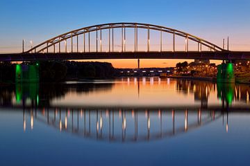 John Frost Bridge mirror image at Arnhem by Anton de Zeeuw