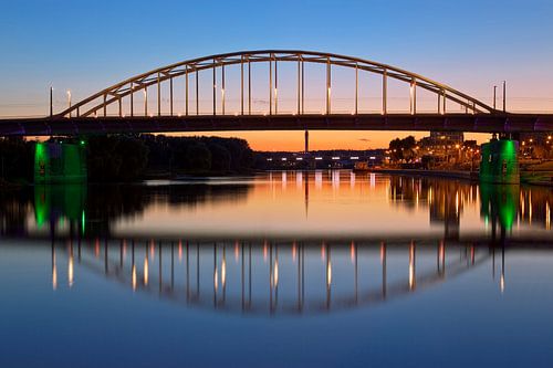 John Frost Bridge mirror image at Arnhem