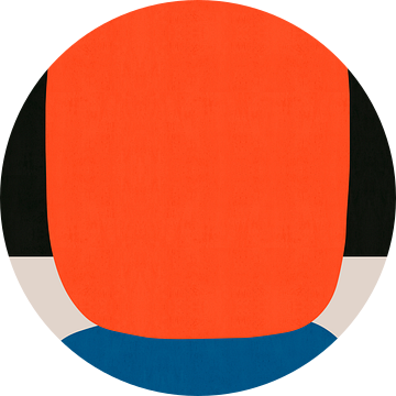 Blauw en rood 7 van Vitor Costa