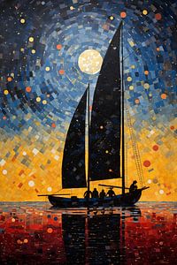 Segelboot abstrakt