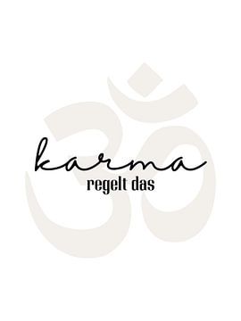 Le karma s'en charge. Le design du yoga. Om Namaste sur ArtDesign by KBK