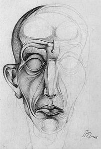 Heinrich Hoerle - Männlicher Kopf (1928)