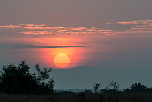 Coucher de soleil en Ouganda