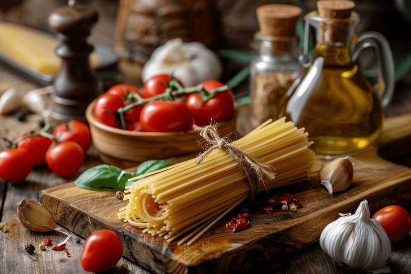 Italiaanse kookscène van Poster Art Shop