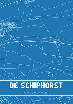 Plan d'ensemble | Carte | De Schiphorst (Drenthe) sur Rezona