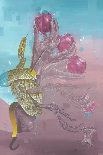 Tableau Jardin d'Eden sur Jos Hoppenbrouwers Art