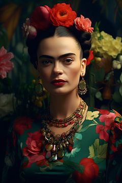 Frida & Flowers by Mathias Ulrich