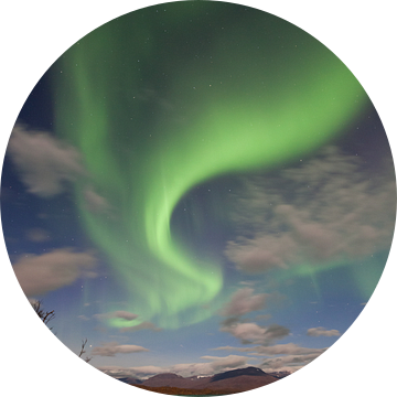Aurora Borealis boven Torneträsk van Jiri Viehmann