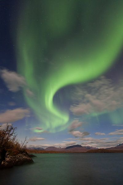 Aurora Borealis over Torneträsk by Jiri Viehmann