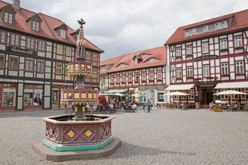 Marktplein van Wernigerode - Weldoenersfontein van t.ART