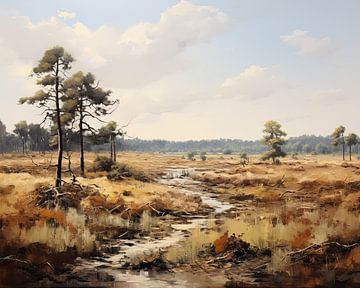 Schilderij De Veluwe van ARTEO Schilderijen