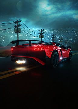 Redline Lamborghini by John Dan