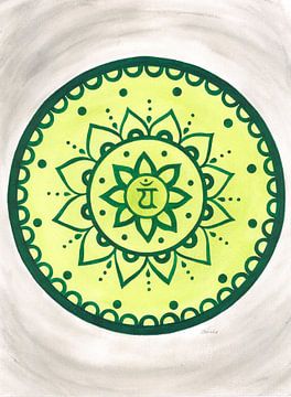 Chakra Mandala Anahata du cœur sur Sandra Steinke