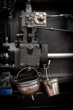 Authentic vintage steam engine