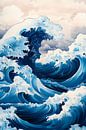 Dynamic waves in the ocean by Poster Art Shop thumbnail
