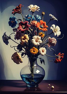 Flower colorful painting von Hamka Risha