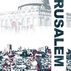 Jeruzalem van Printed Artings