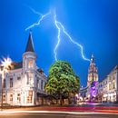 Gewitter Vismarkt Breda von Joris Bax Miniaturansicht