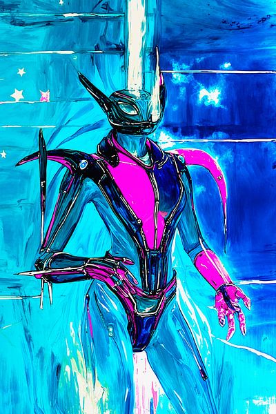 Alien-Woman abstract von Liona Toussaint