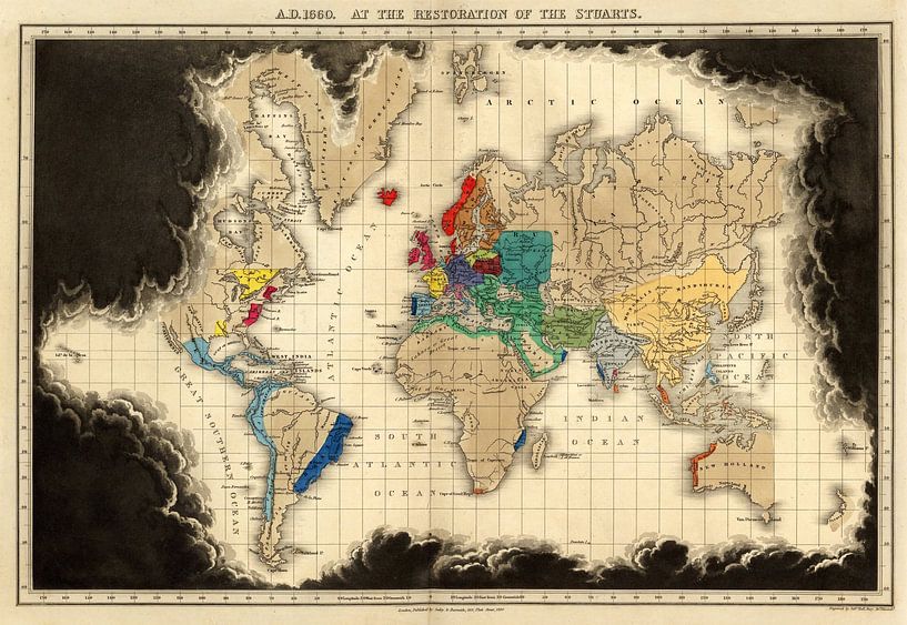 A.D. 1660. At The Restoration Of The Stuarts by Masterful Masters