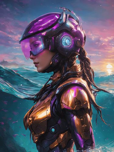 Fille du cyberpunk