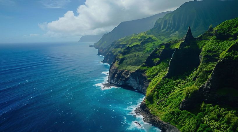 Sommerwanderung an der Küste von fernlichtsicht