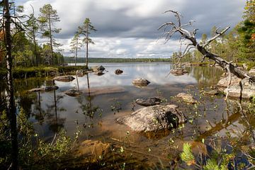 UItzicht op het Iso Pielpajärvimeer van HylkoPhoto