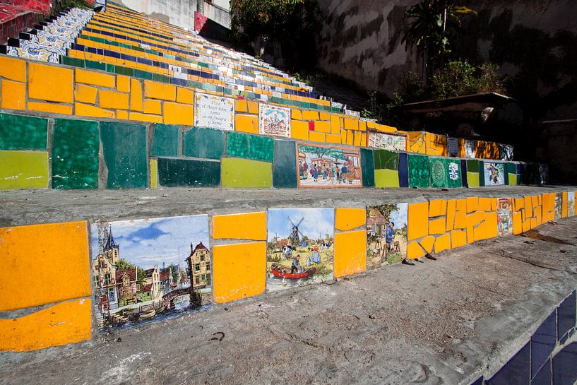 Niederländische Einflüsse auf die Escadaria Selarón, Rio de Janeiro von Martijn