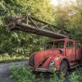 Abandoned Place Fire Department Fire Truck by Carina Buchspies