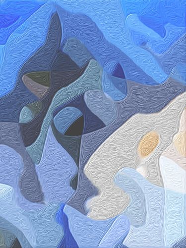 Het abstracte landschap Mont.
