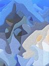 Het abstracte landschap Mont. van SydWyn Art thumbnail