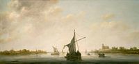 Albert Cuyp. Gezicht op de Maas bij Dordrecht van 1000 Schilderijen thumbnail