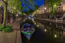 Oudegracht Utrecht at dusk by Russcher Tekst & Beeld