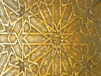 282. Gold star fabric