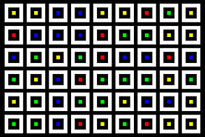 Verschachtelt | Mittig | 09x06 | N=02 | Random #01 | RGBY