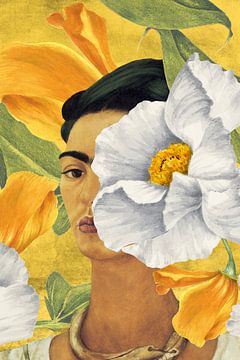 Frida - in Yellow Garden von Marja van den Hurk