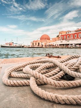 Venetiaanse haven Kreta Rethymnon van Sven Hilscher